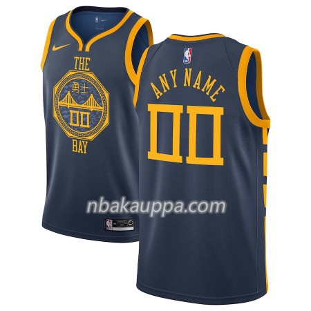 Golden State Warriors Custom 2018-19 Nike City Edition Sininen Pelipaidat Swingman - Miesten